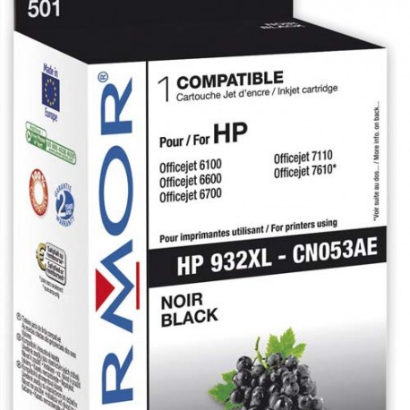 HP 932XL (CN053AE) Cartouche jet d'encre compatible noir de marque Armor CN053AE (HP 932XL)