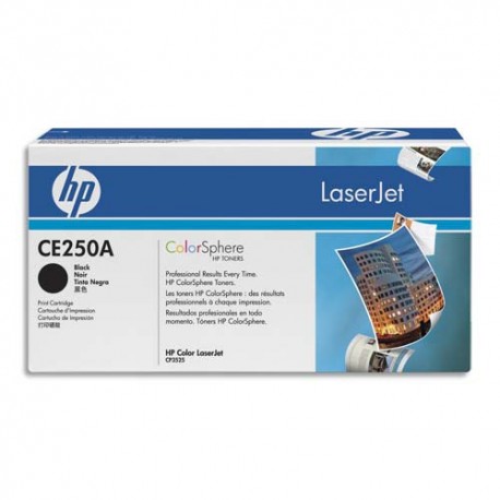 HP 504A (CE250A) - Cartouche toner noir de marque HP CE250A (HP N°504A)