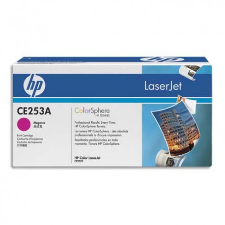 HP 504A (CE253A) - Cartouche toner magenta de marque HP N°504A / CE253A