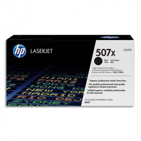 HP 507X (CE400X) - Cartouche toner noir de marque HP N°507X (CE400X)