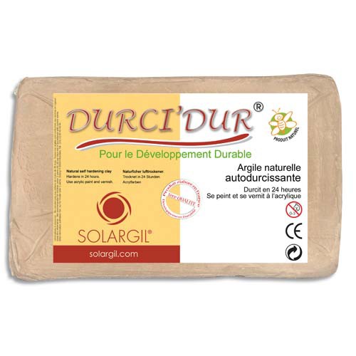 Argile naturelle auto durcissante DURCI'DUR 5 kg Blanc