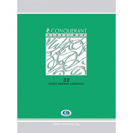 OXFORD C9 Cahier 24x32, 48 pages, 90g, Seyès (grands carreaux) couverture  polypropylène avec rabat - La Poste
