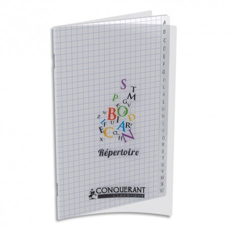 Répertoire 17x22 cm 180 pages 5x5 - La Grande Papeterie