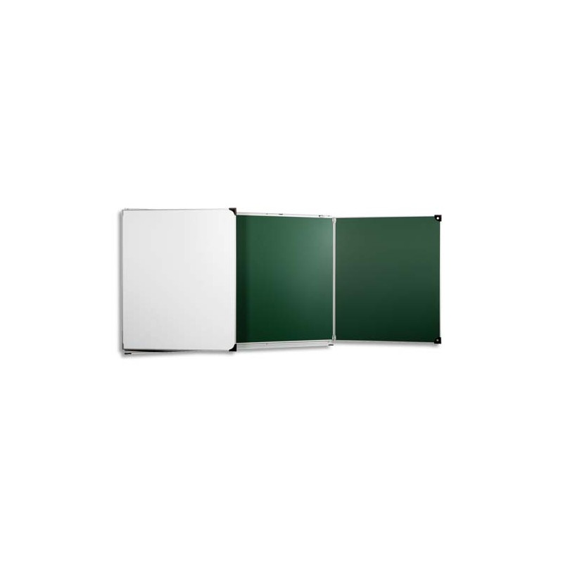 Tableau Triptyque émaillé Blanc/vert-PLANO NF 37