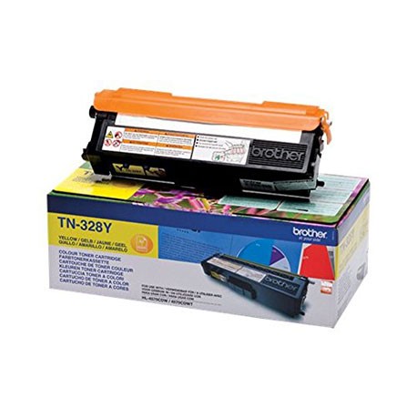 BROTHER TN-328Y (TN328Y) cartouche toner Très haute capacité jaune de marque brother TN328Y