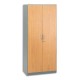 SIMMOB Armoire haute alu/hêtre L180 cm gamme ALU HETRE BUDGET