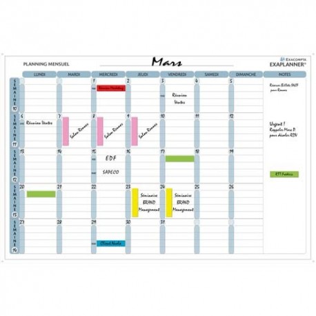 Planning Valrex - Nobo Planning magnétique annuel perfomance 3048001