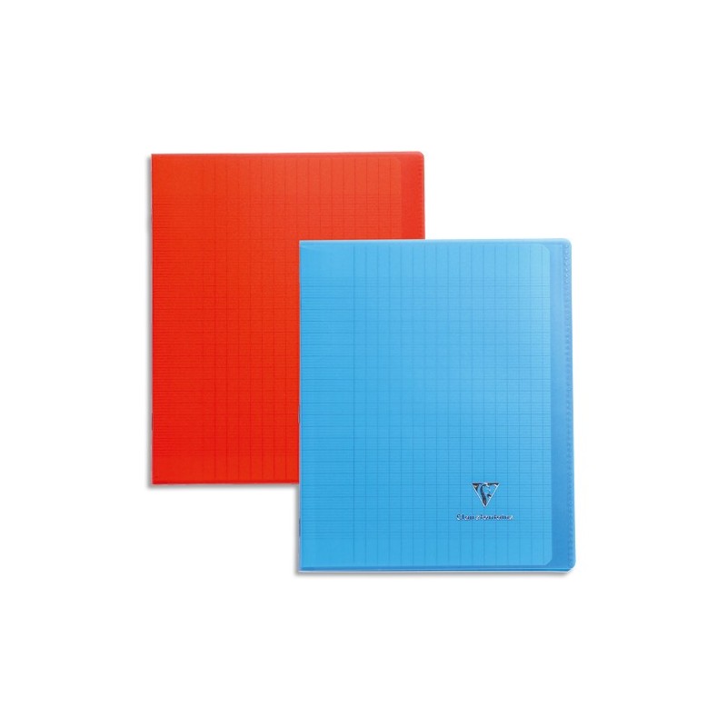 Protège-cahier 17 x 22 cm petit cahier plastique bleu Apli