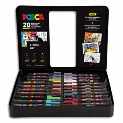 Posca Uniball Mallette de 20 posca Abécédaire Graffiti - prix pas cher chez  iOBURO- prix pas cher chez iOBURO