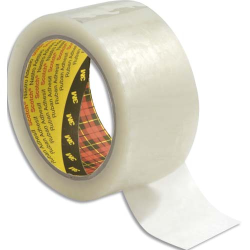 Ruban adhésif d'emballage polypropylène Scotch 48 microns 50 mm x