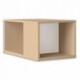 GAUTIER OFFICE Top surmeuble pour caisson bout de bureau Yes Chêne - Dimensions : L80 x H37 x P42 cm