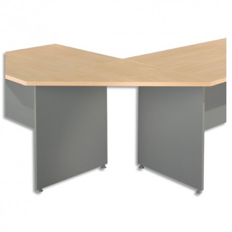 SIMMOB Angle trapèze 90° bureau hêtre WITMA090HB1